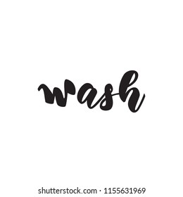 Lettering poster for Bathroom. Vector illustration.