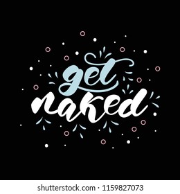 Lettering poster for Bathroom. Vector illustration.
