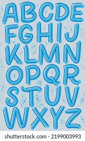 Cartel con letras dibujadas a mano. Tipo de letra de la tipografía. Alfabeto gracioso para la impresión de camisetas y diseño de fondo. Vector