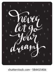 Lettering quote