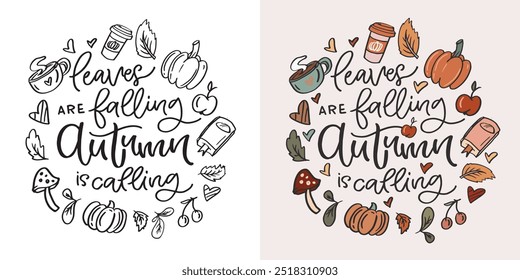 Lettering quote about fall, pumpkin, thanksgiving. Give thanks. Lettering for t-shirt design, mug print, bag print, clothes fashion. 100% hand drawn vector image.
