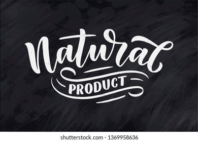 Lettering quote, great design for any purposes. Vector slogan illustration. Diet food. Pasture, healthy nutrition.