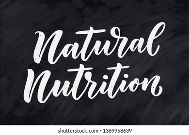 Lettering quote, great design for any purposes. Vector slogan illustration. Diet food. Pasture, healthy nutrition.