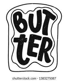 Lettering quote, great design for any purposes. Vector slogan illustration. Tasty breakfast. Diet food. Pasture, healthy nutrition.