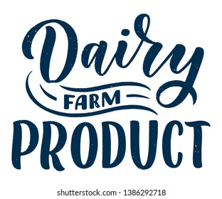 Lettering quote, great design for any purposes. Vector slogan illustration. Tasty breakfast. Diet food. Pasture, healthy nutrition.