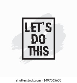 Lettering Quotes Motivation About Life Quote Stock Vector