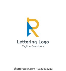 Lettering R Vector