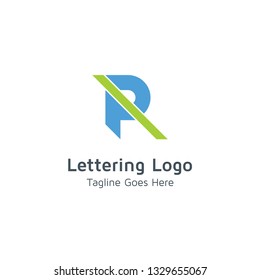 Lettering R Vector