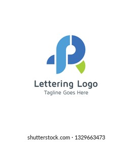 Lettering R Vector