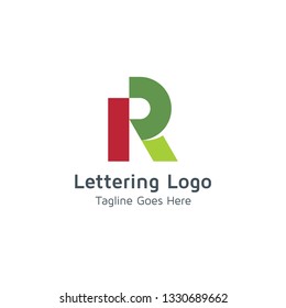 Lettering R Vector