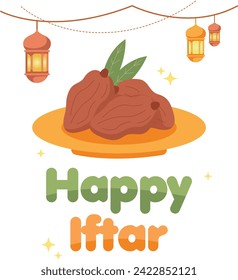 Lettering Ramadhan Sticker Happy Iftar