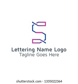 Lettering S Vector