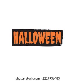 Lettering Scary Halloween. Suitable vector for design and illustration in Halloween Event