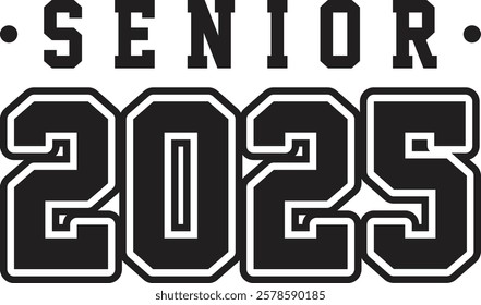 Lettering Senior 2025, Text for graduation design