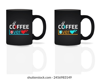 Lettering Sets of Coffee Quotes. Calligraphic hand drawn sign. Graphic design lifestyle texts. Coffee cup typography. Shop promotion motivation.