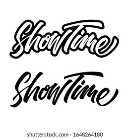 Lettering - Show Time (Stroke and without stroke)