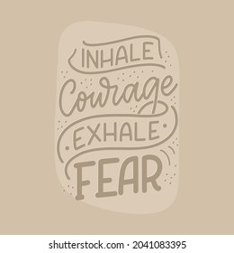 Lettering slogan about therapy. Mental healthcare. Funny quote for blog, poster and print design. Modern calligraphy text. Vector illustration