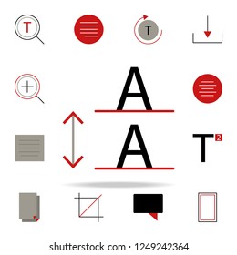 lettering space icon. text editor icons universal set for web and mobile