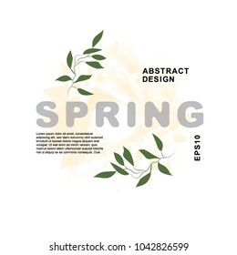 Lettering. Spring. Vector. EPS10