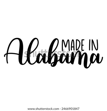 Аlabama Lettering State vector EPS