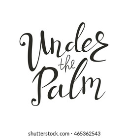 Lettering summer quote. Vector hand drawing composition. Monochrome typographic banner. Poster with handwritten text