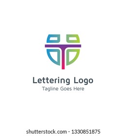 Lettering T Vector