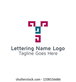 Lettering T Vector