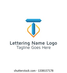 Lettering T Vector