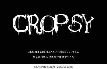  Lettering tattoo vector type font with thorns. Y2k Trendy type font for Grunge Punk Rock and Dead Rock design. Scary tattoo font 2000s concept. Rock n Roll style lettering