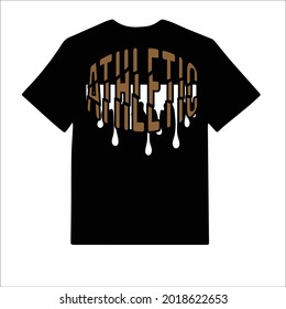 tipografía de letras gráfico de diseño atlético para ilustración vectorial de camisetas