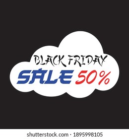 lettering typography black friday sale design for t-shirt print vector illustration wallpaper and banner