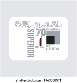 lettering typography brooklyn superior design graphic for t-shirt print vector illustration