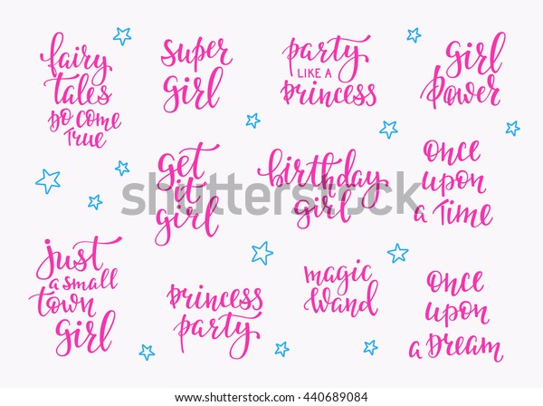 Image Vectorielle De Stock De Laisser La Typographie Conte De Fees