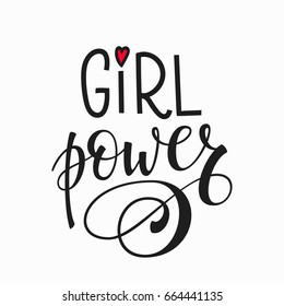 Lettering typography overlay. Motivational quote. Cute inspiration. Calligraphy postcard poster photo graphic design element. Hand written sign party. Girl power. Feminism slogan