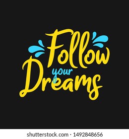 Lettering typography poster motivational quotes