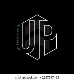 lettering typography quotes motivation never give up vector design logo and t shirt illustration