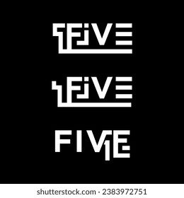 lettering typography wordmark logo design 12 FIVE