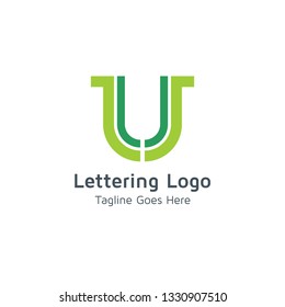 Lettering U Vector