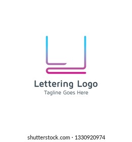 Lettering U Vector