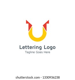 Lettering U Vector