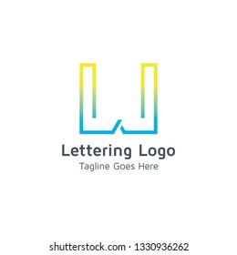 Lettering U Vector