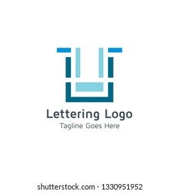 Lettering U Vector