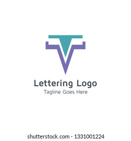 Lettering V Vector