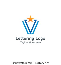 Lettering V Vector