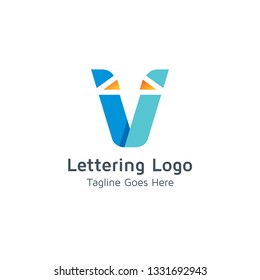 Lettering V Vector
