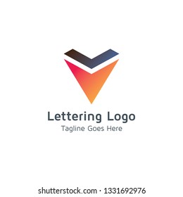 Lettering V Vector