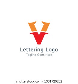 Lettering V Vector