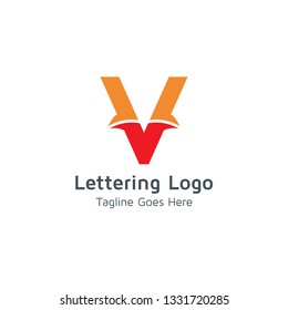 Lettering V Vector
