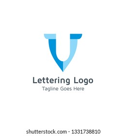 Lettering V Vector