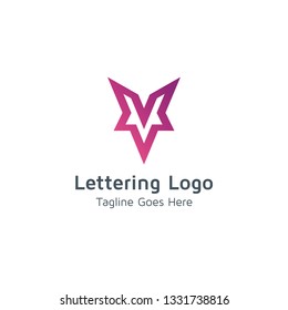 Lettering V Vector